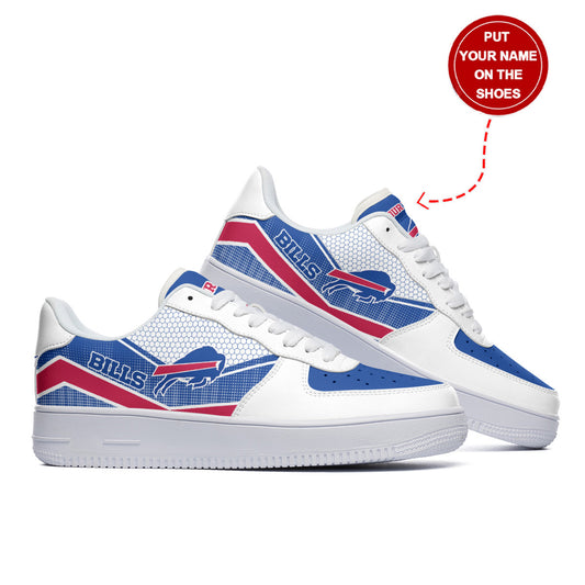 Ideafootwear Buffalo Bills NFL Air Low-Top Sneakers Shoes For Men And Women