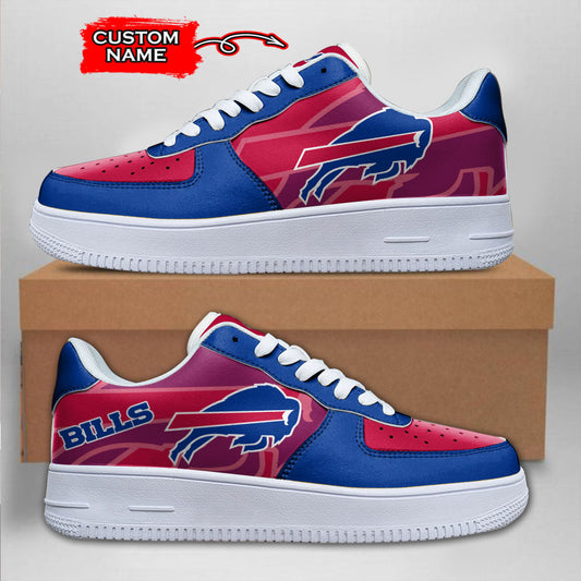 Ideafootwear Buffalo Bills NFL Air Low-Top Sneakers Shoes For Men And Women