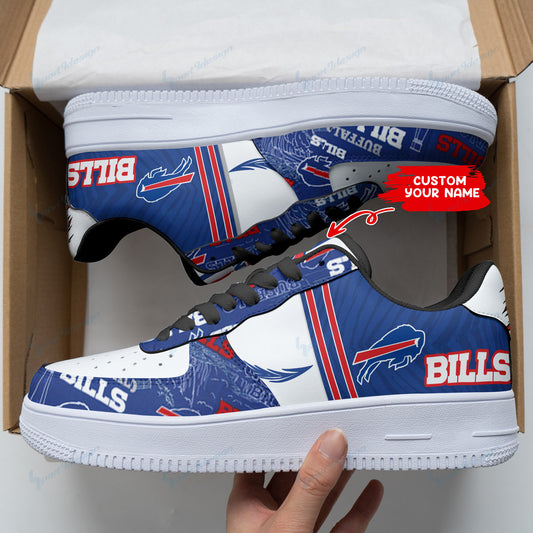Ideafootwear Buffalo Bills NFL Air Low-Top Sneakers Shoes For Men And Women