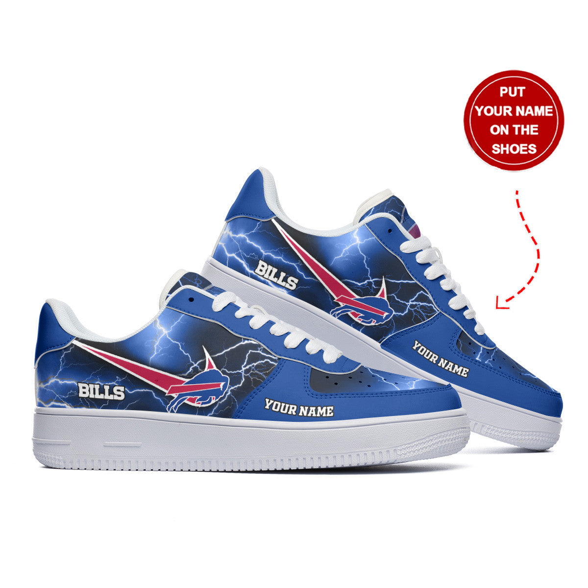 Ideafootwear Buffalo Bills NFL Air Low-Top Sneakers Shoes For Men And Women