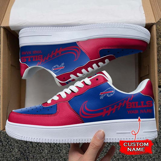 Ideafootwear Buffalo Bills NFL Air Low-Top Sneakers Shoes For Men And Women