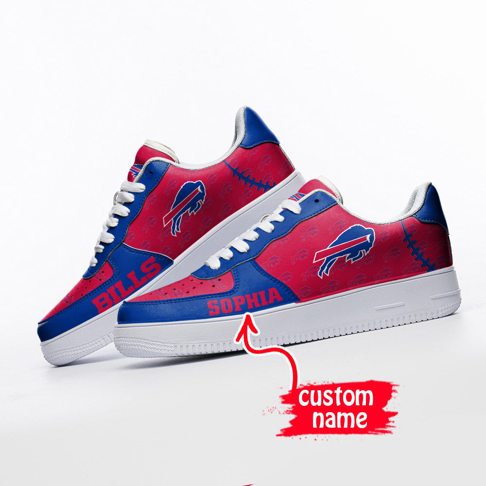 Ideafootwear Buffalo Bills NFL Air Low-Top Sneakers Shoes For Men And Women
