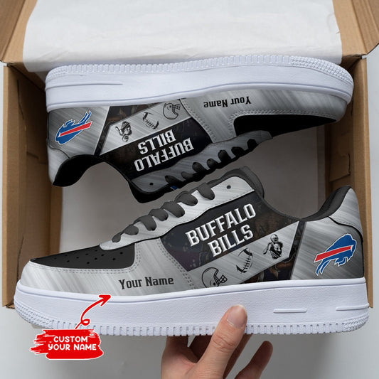 Ideafootwear Buffalo Bills NFL Air Low-Top Sneakers Shoes For Men And Women