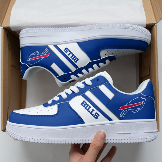 Ideafootwear Buffalo Bills NFL Air Low-Top Sneakers Shoes For Men And Women