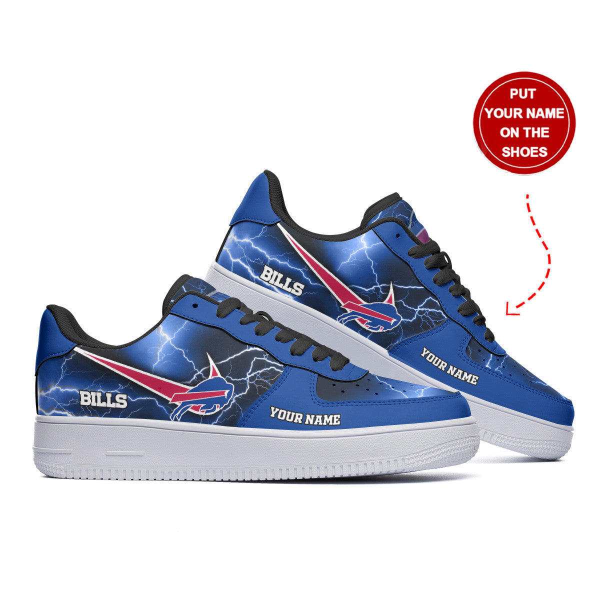 Ideafootwear Buffalo Bills NFL Air Low-Top Sneakers Shoes For Men And Women