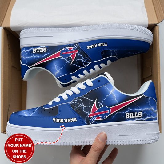Ideafootwear Buffalo Bills NFL Air Low-Top Sneakers Shoes For Men And Women