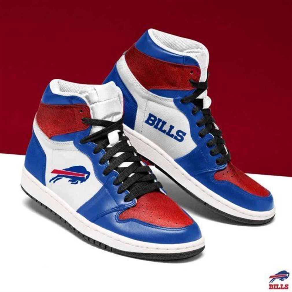 Ideafootwear Buffalo Bills NFL AJ1 High Sneakers Shoes For Men And Women