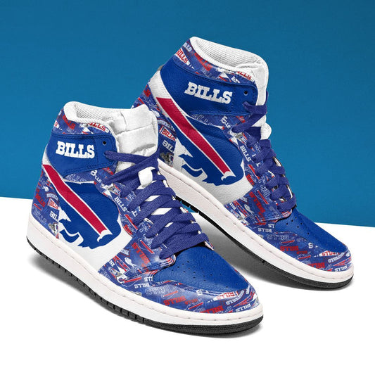 Ideafootwear Buffalo Bills NFL AJ1 High Sneakers Shoes For Men And Women