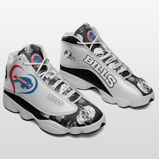 Ideafootwear Buffalo Bills NFL AJ13 Sneakers Shoes For Men And Women