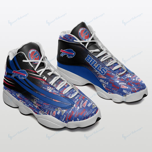 Ideafootwear Buffalo Bills NFL AJ13 Sneakers Shoes For Men And Women