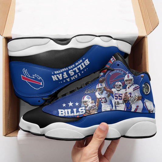 Ideafootwear Buffalo Bills NFL AJ13 Sneakers Shoes For Men And Women