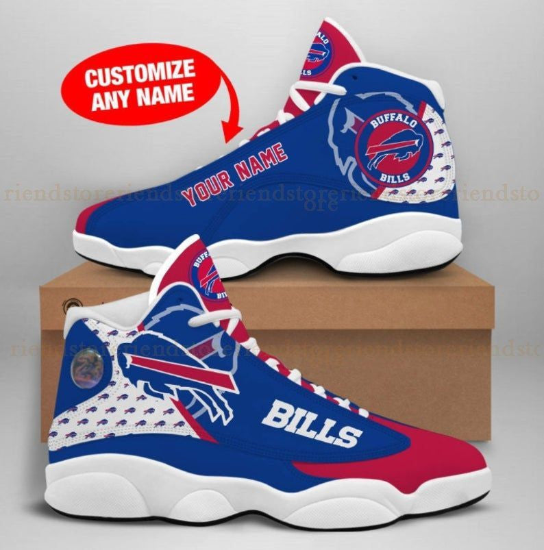 Ideafootwear Buffalo Bills NFL AJ13 Sneakers Shoes For Men And Women