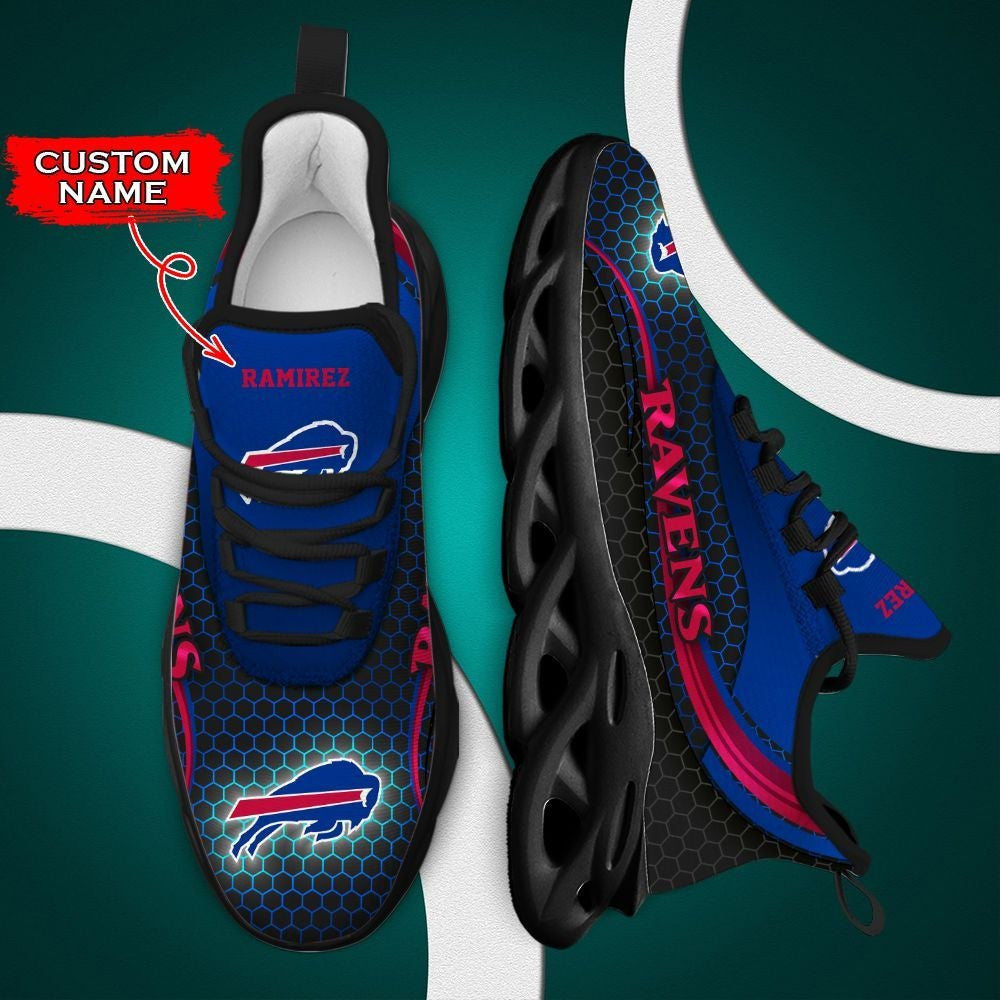 Ideafootwear Buffalo Bills NFL Max Soul Shoes Sneakers For Men And Women