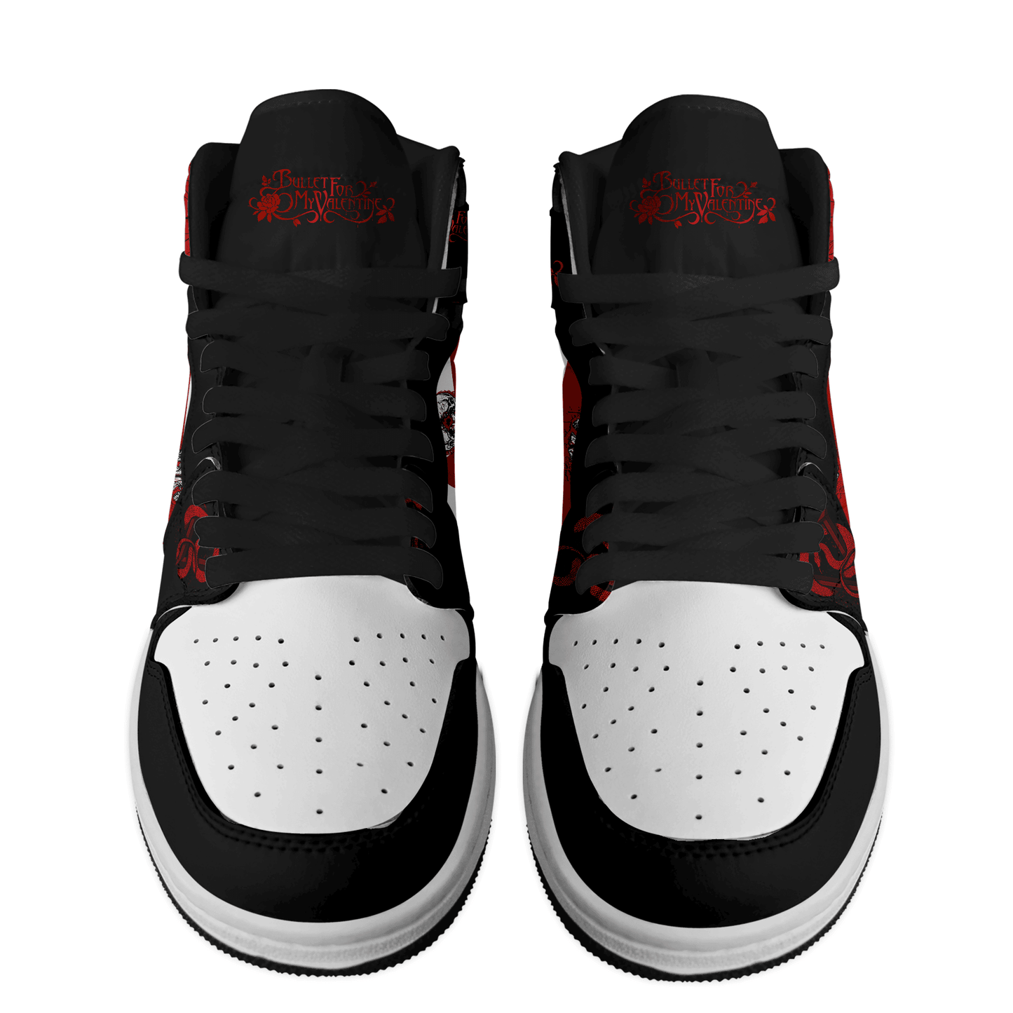 Ideafootwear Bullet for My Valentine AJ1 High Sneakers Shoes For Men And Women