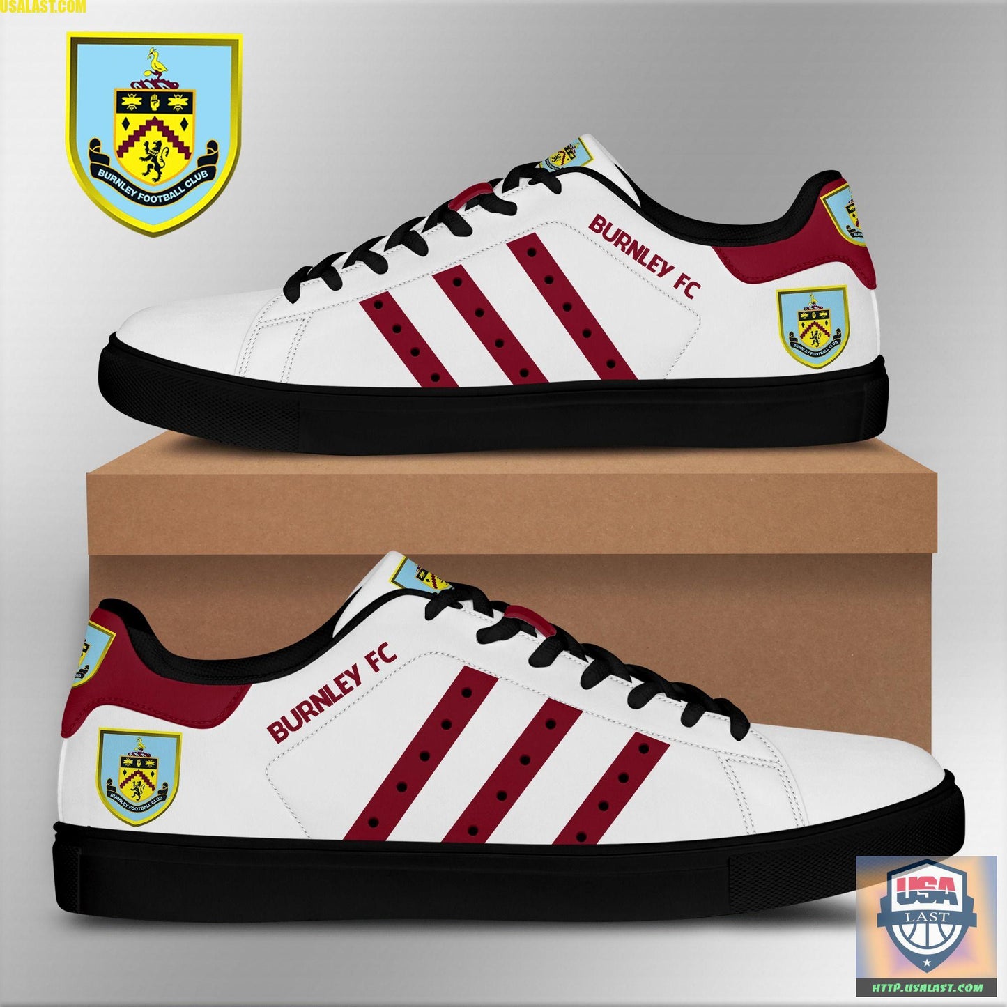 Ideafootwear Burnley FC Skate Stan Shoes Sneakes For Men And Women