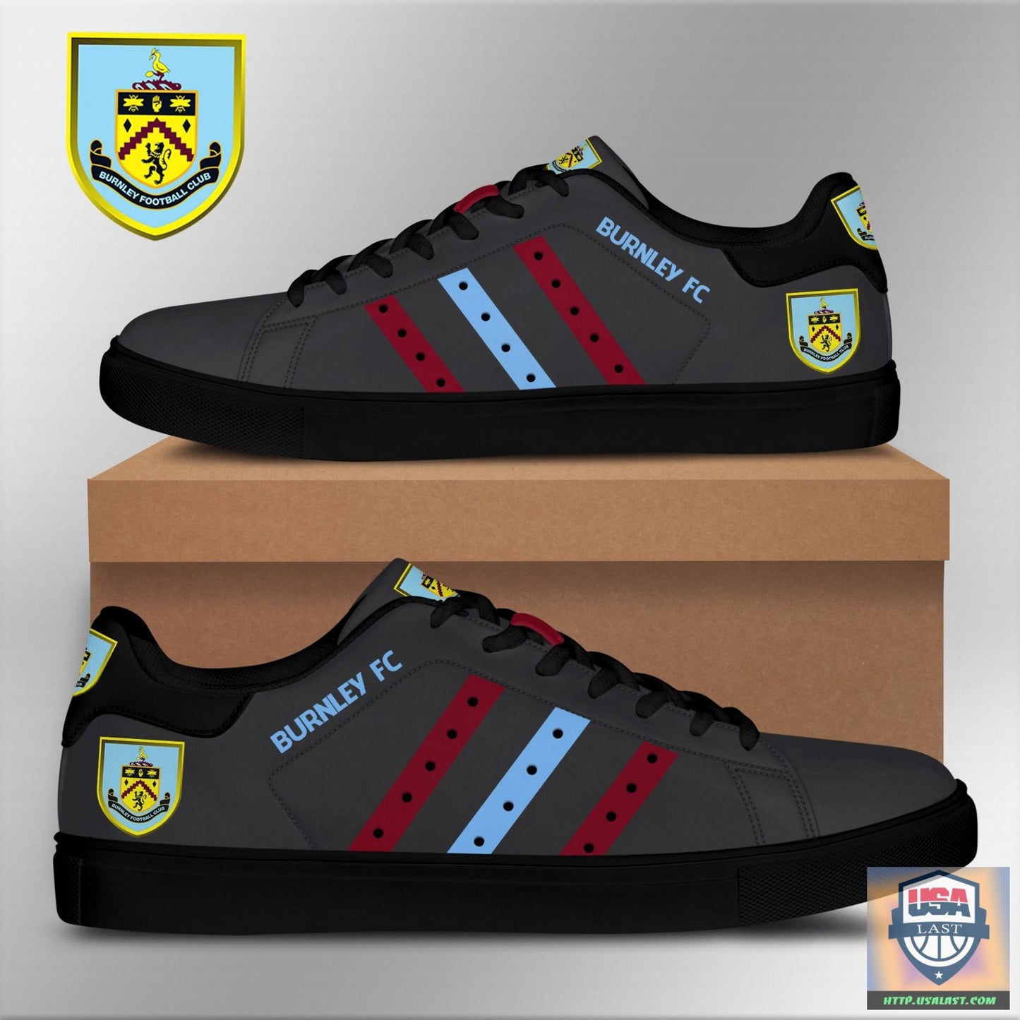 Ideafootwear Burnley FC Skate Stan Shoes Sneakes For Men And Women