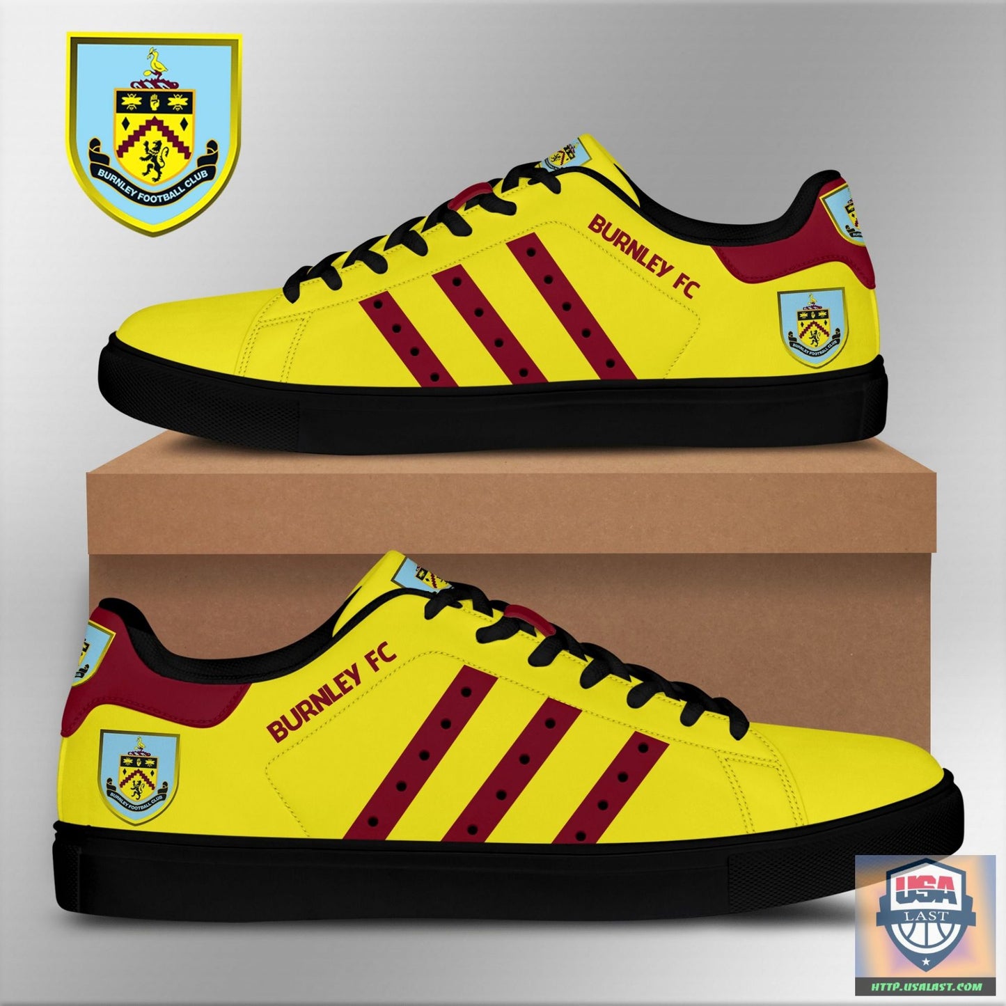 Ideafootwear Burnley FC Skate Stan Shoes Sneakes For Men And Women