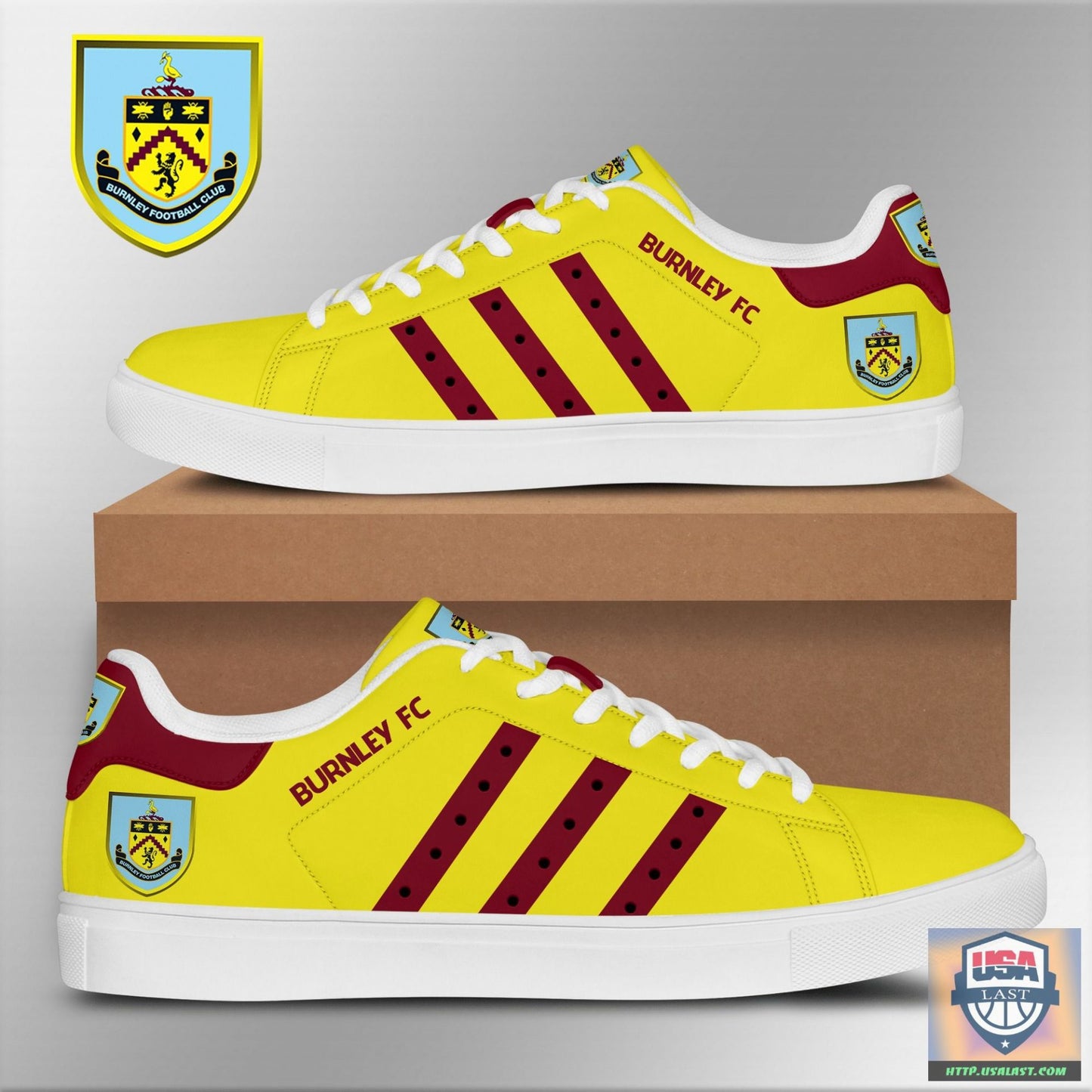 Ideafootwear Burnley FC Skate Stan Shoes Sneakes For Men And Women