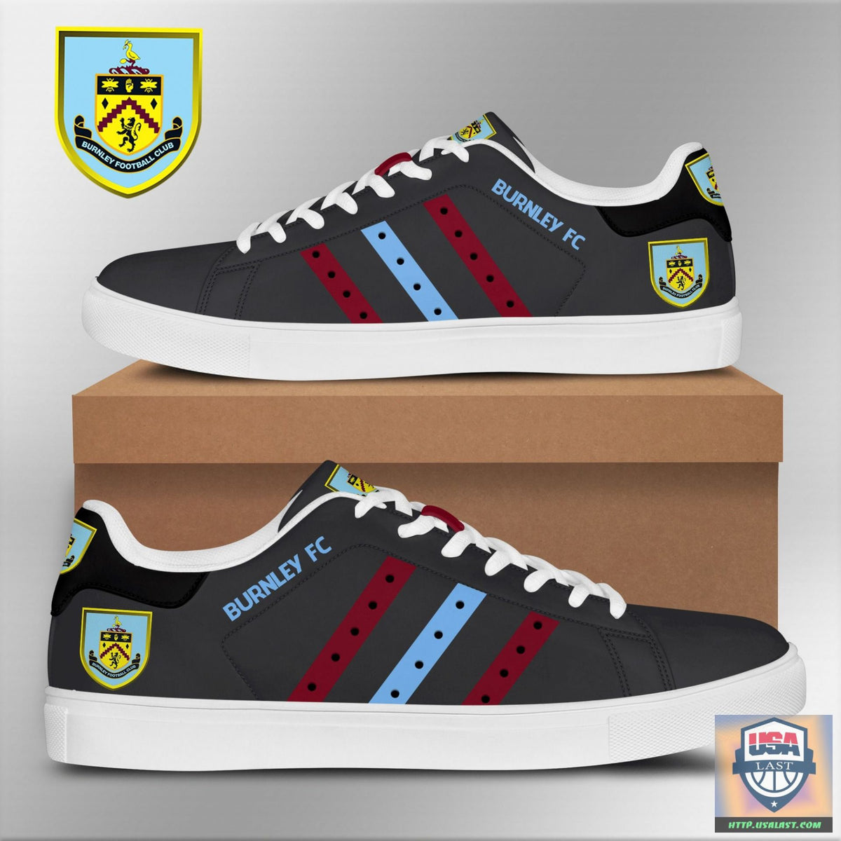 Ideafootwear Burnley FC Skate Stan Shoes Sneakes For Men And Women