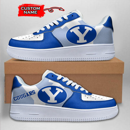 Ideafootwear BYU Cougars NCAA Air Low-Top Sneakers Shoes For Men And Women