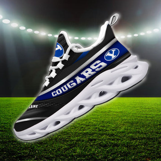 Ideafootwear BYU Cougars NCAA Max Soul Shoes Sneakers For Men And Women