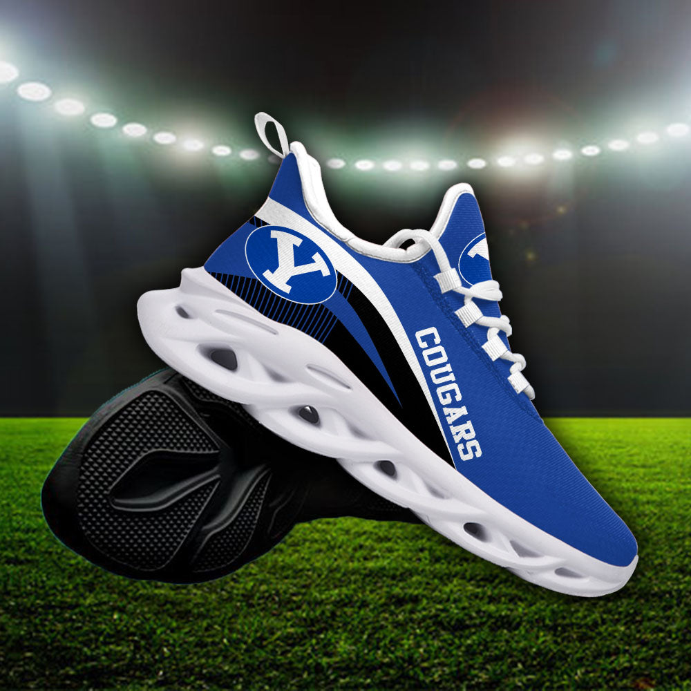 Ideafootwear BYU Cougars NCAA Max Soul Shoes Sneakers For Men And Women
