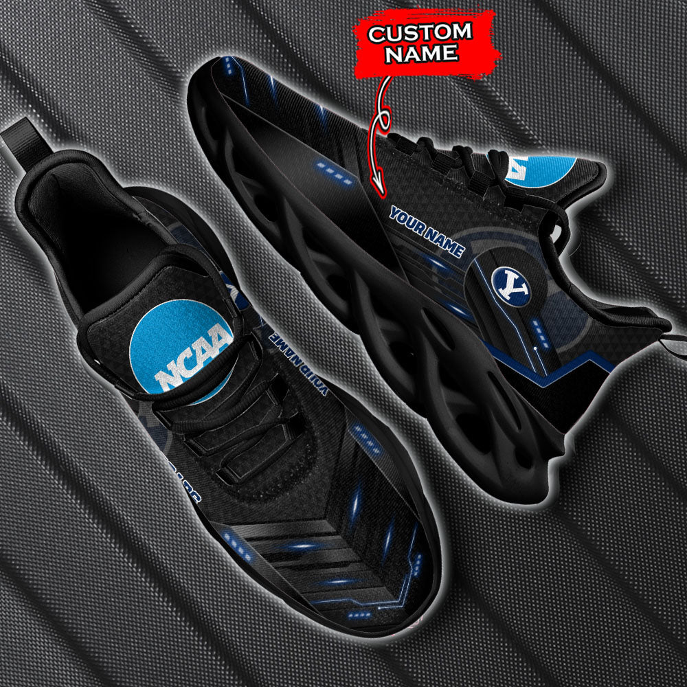 Ideafootwear BYU Cougars NCAA Max Soul Shoes Sneakers For Men And Women