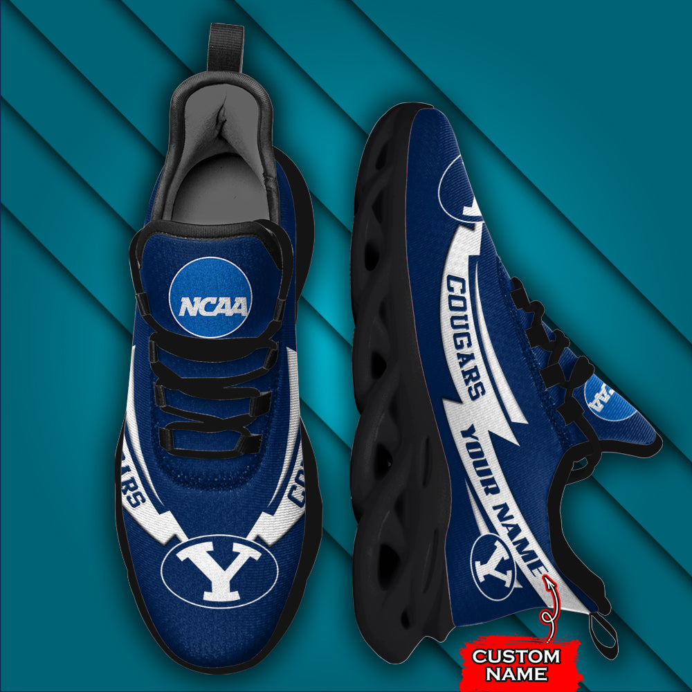 Ideafootwear BYU Cougars NCAA Max Soul Shoes Sneakers For Men And Women