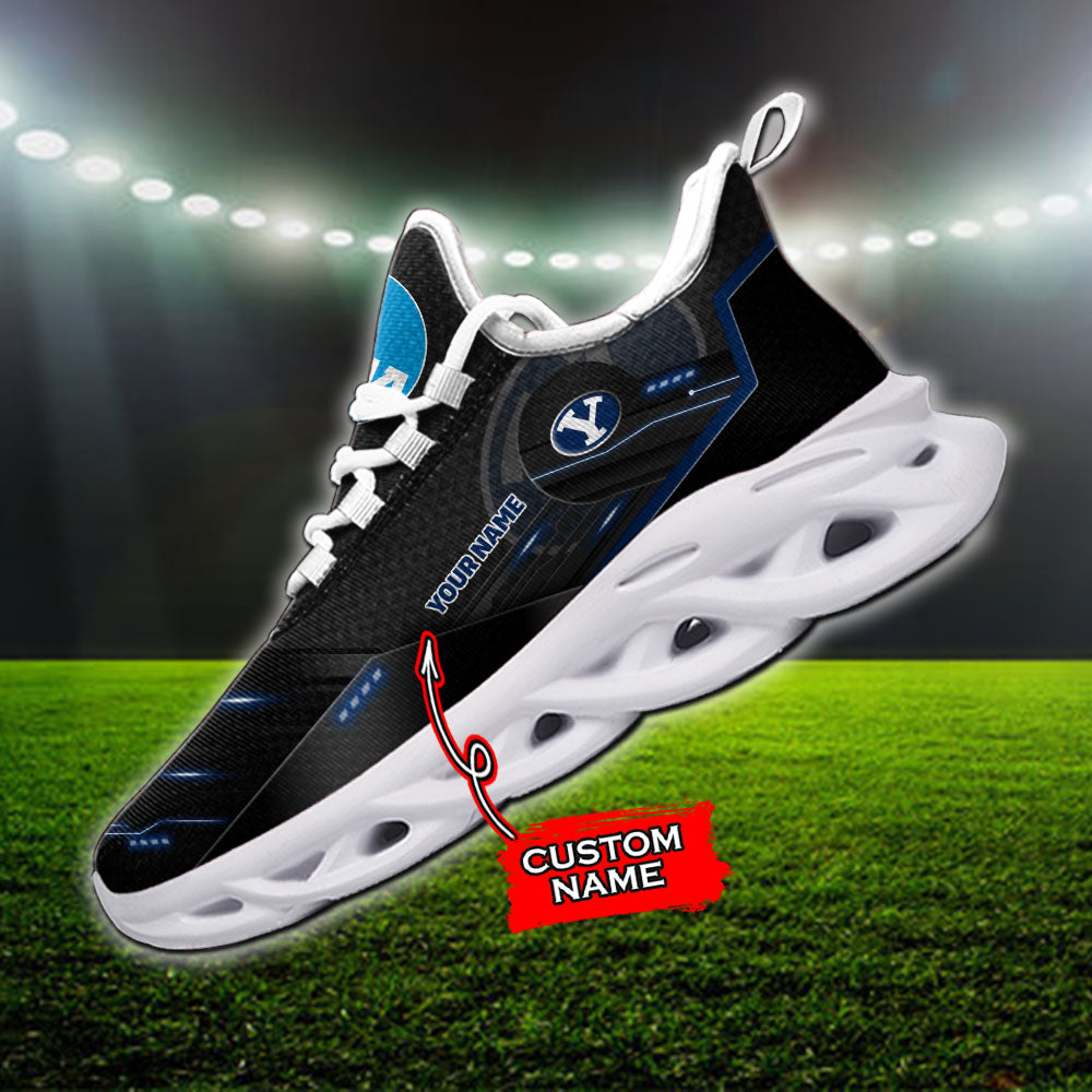 Ideafootwear BYU Cougars NCAA Max Soul Shoes Sneakers For Men And Women