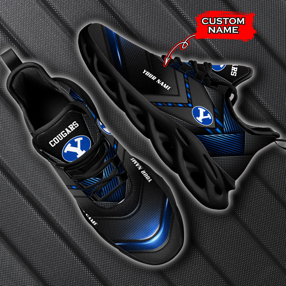 Ideafootwear BYU Cougars NCAA Max Soul Shoes Sneakers For Men And Women