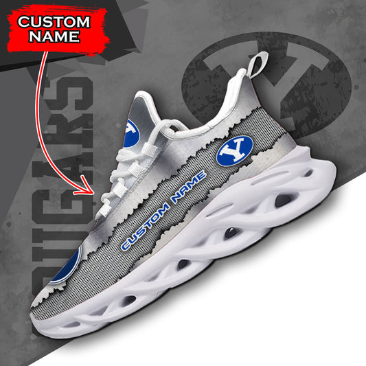 Ideafootwear BYU Cougars NCAA Max Soul Shoes Sneakers For Men And Women