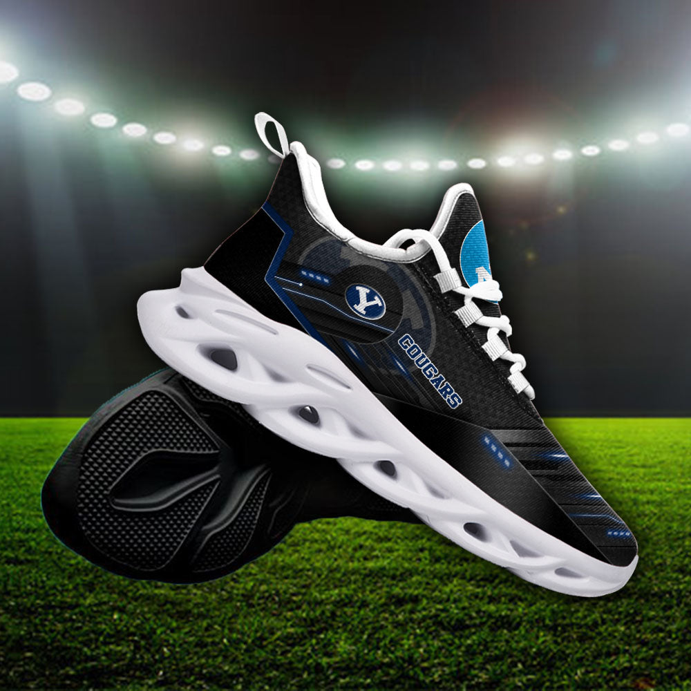 Ideafootwear BYU Cougars NCAA Max Soul Shoes Sneakers For Men And Women