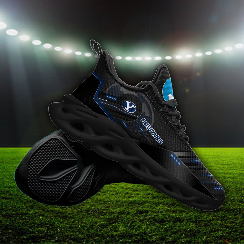 Ideafootwear BYU Cougars NCAA Max Soul Shoes Sneakers For Men And Women