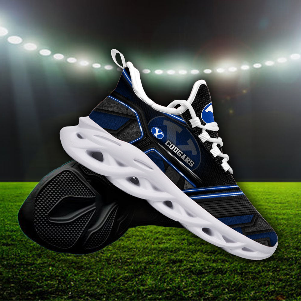 Ideafootwear BYU Cougars NCAA Max Soul Shoes Sneakers For Men And Women