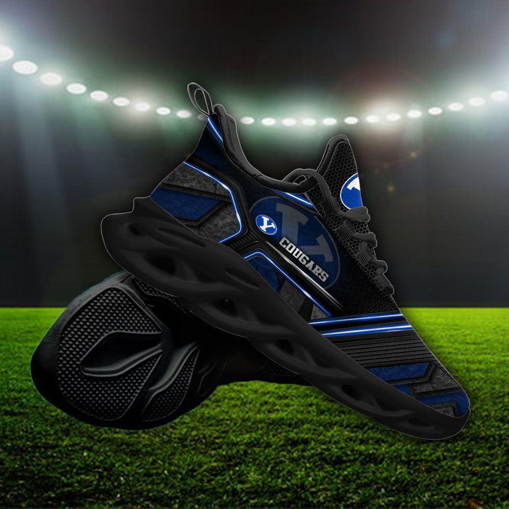 Ideafootwear BYU Cougars NCAA Max Soul Shoes Sneakers For Men And Women