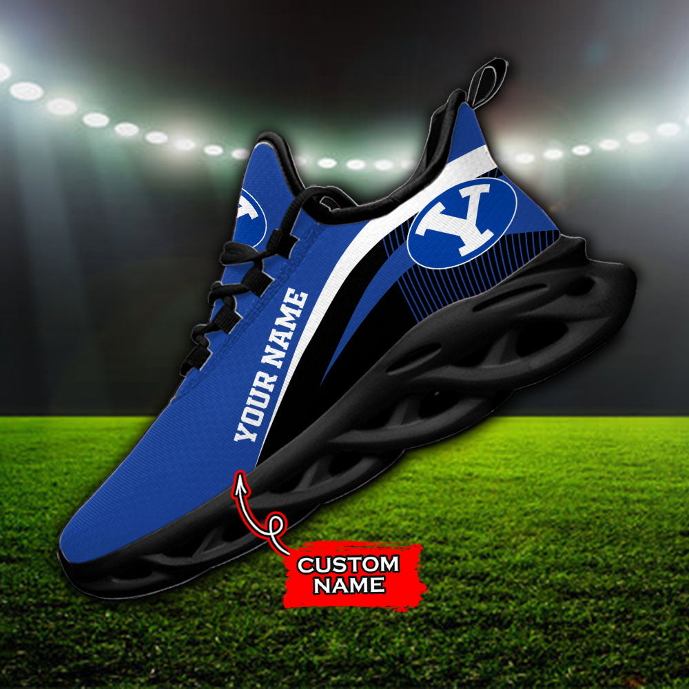 Ideafootwear BYU Cougars NCAA Max Soul Shoes Sneakers For Men And Women