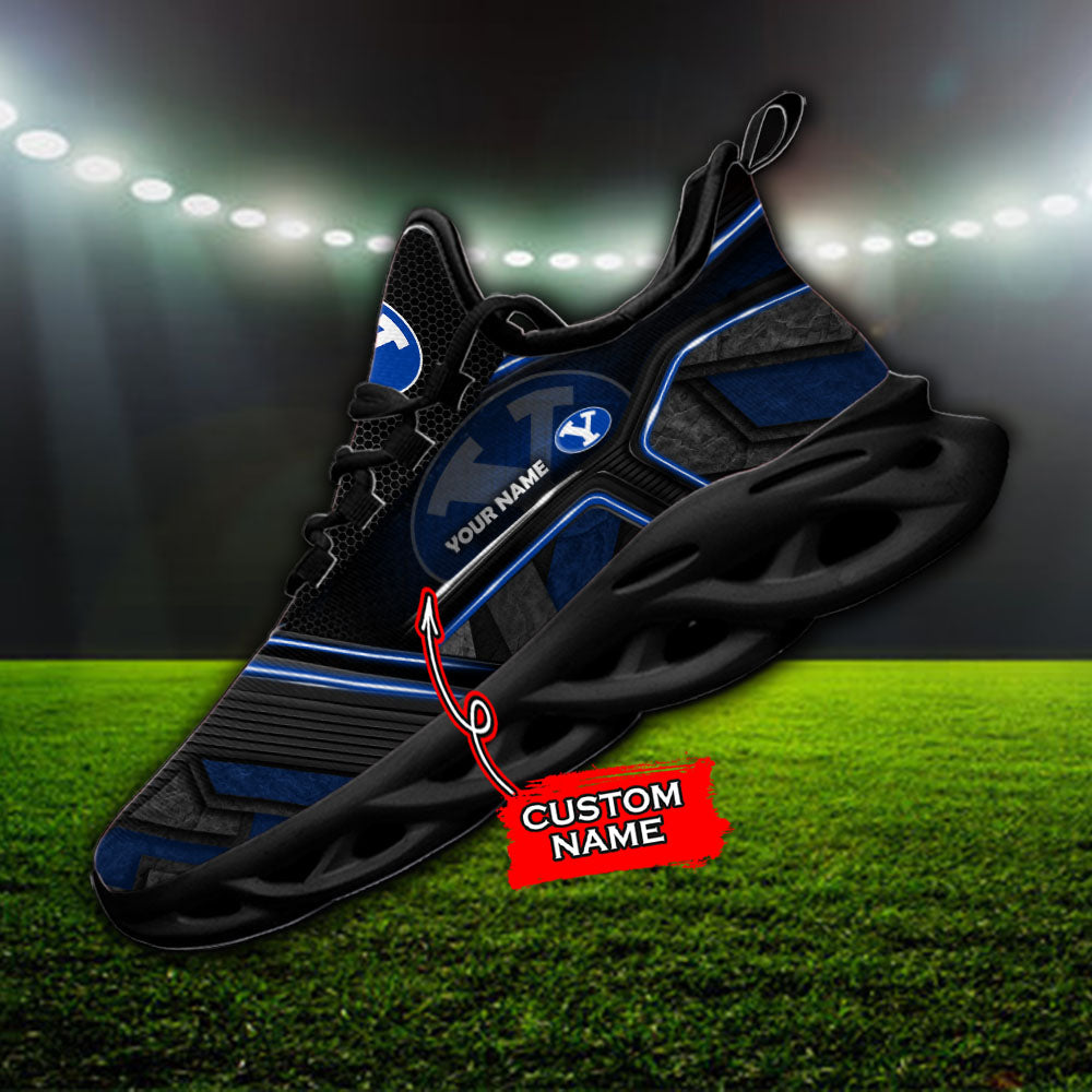 Ideafootwear BYU Cougars NCAA Max Soul Shoes Sneakers For Men And Women