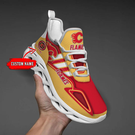 Ideafootwear Calgary Flames Max Soul Shoes Sneakers For Men And Women