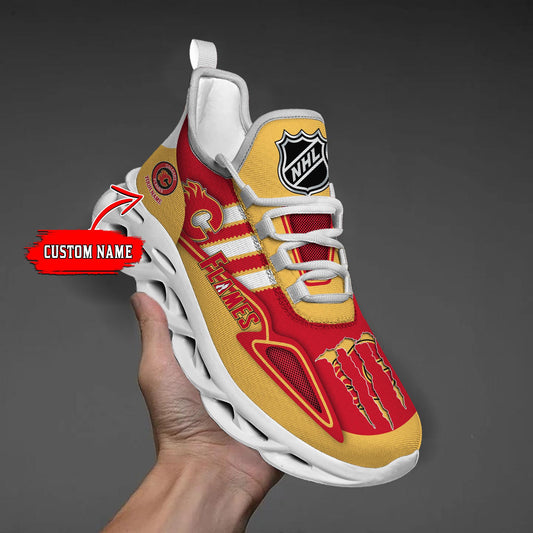 Ideafootwear Calgary Flames Max Soul Shoes Sneakers For Men And Women