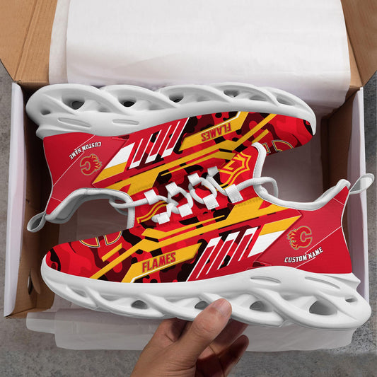 Ideafootwear Calgary Flames Max Soul Shoes Sneakers For Men And Women