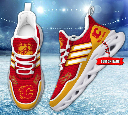 Ideafootwear Calgary Flames Max Soul Shoes Sneakers For Men And Women