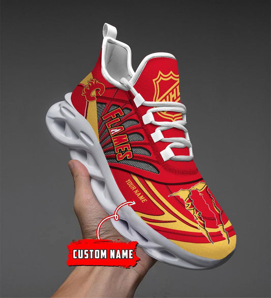 Ideafootwear Calgary Flames Max Soul Shoes Sneakers For Men And Women