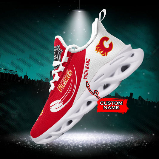 Ideafootwear Calgary Flames NHL Max Soul Shoes Sneakers For Men And Women