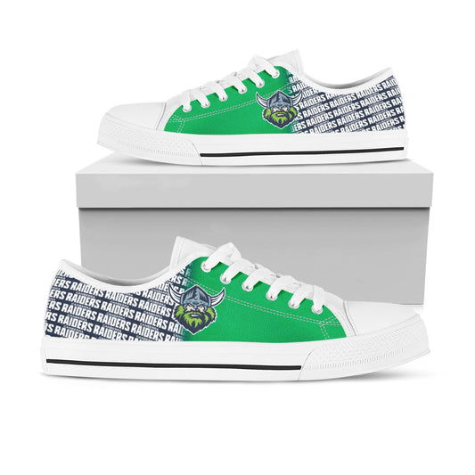 Ideafootwear Canberra Raiders Low Top Canvas Sneakers Shoes For Men And Women