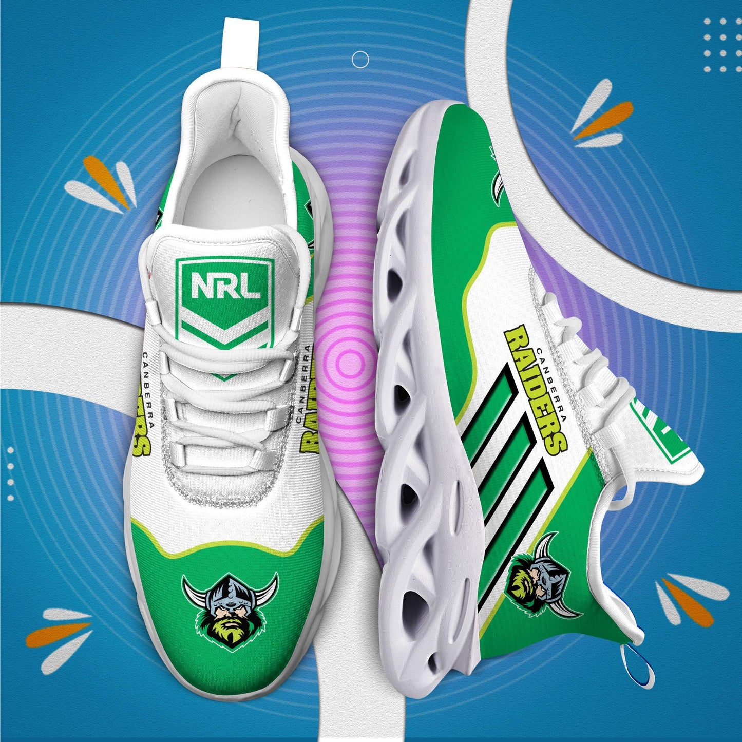 Ideafootwear Canberra Raiders Max Soul Shoes Sneakers For Men And Women