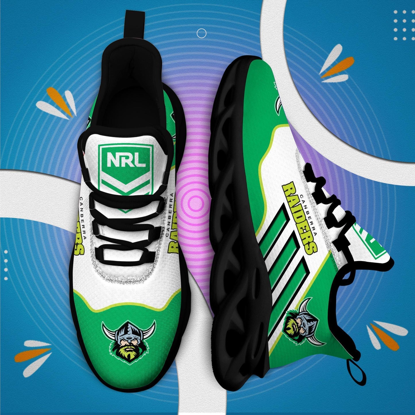 Ideafootwear Canberra Raiders Max Soul Shoes Sneakers For Men And Women