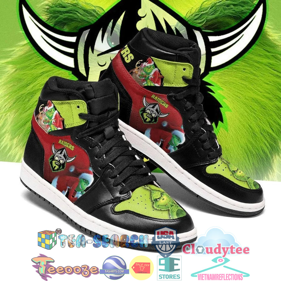 Ideafootwear Canberra Raiders NRL AJ1 High Sneakers Shoes For Men And Women