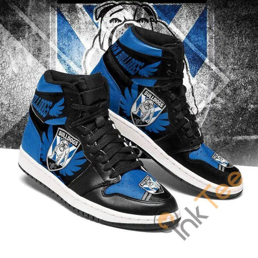 Ideafootwear Canterbury-Bankstown Bulldogs NRL AJ1 High Sneakers Shoes For Men And Women