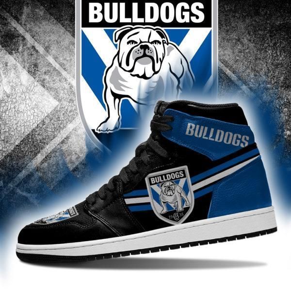 Ideafootwear Canterbury-Bankstown Bulldogs NRL AJ1 High Sneakers Shoes For Men And Women