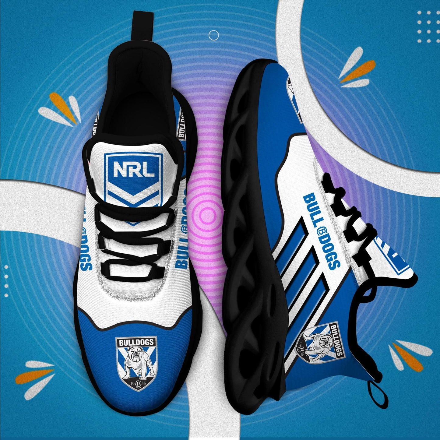 Ideafootwear Canterbury Bulldogs Max Soul Shoes Sneakers For Men And Women